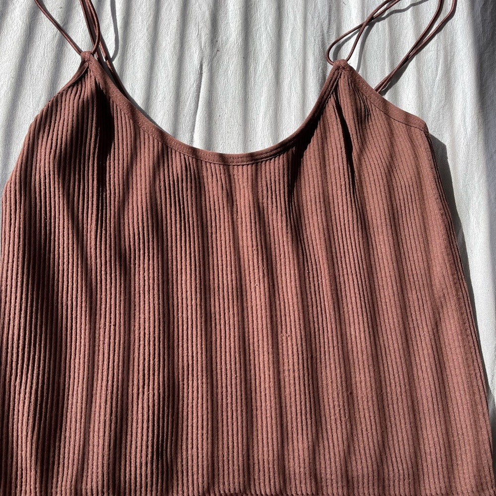 Brown Crop Top